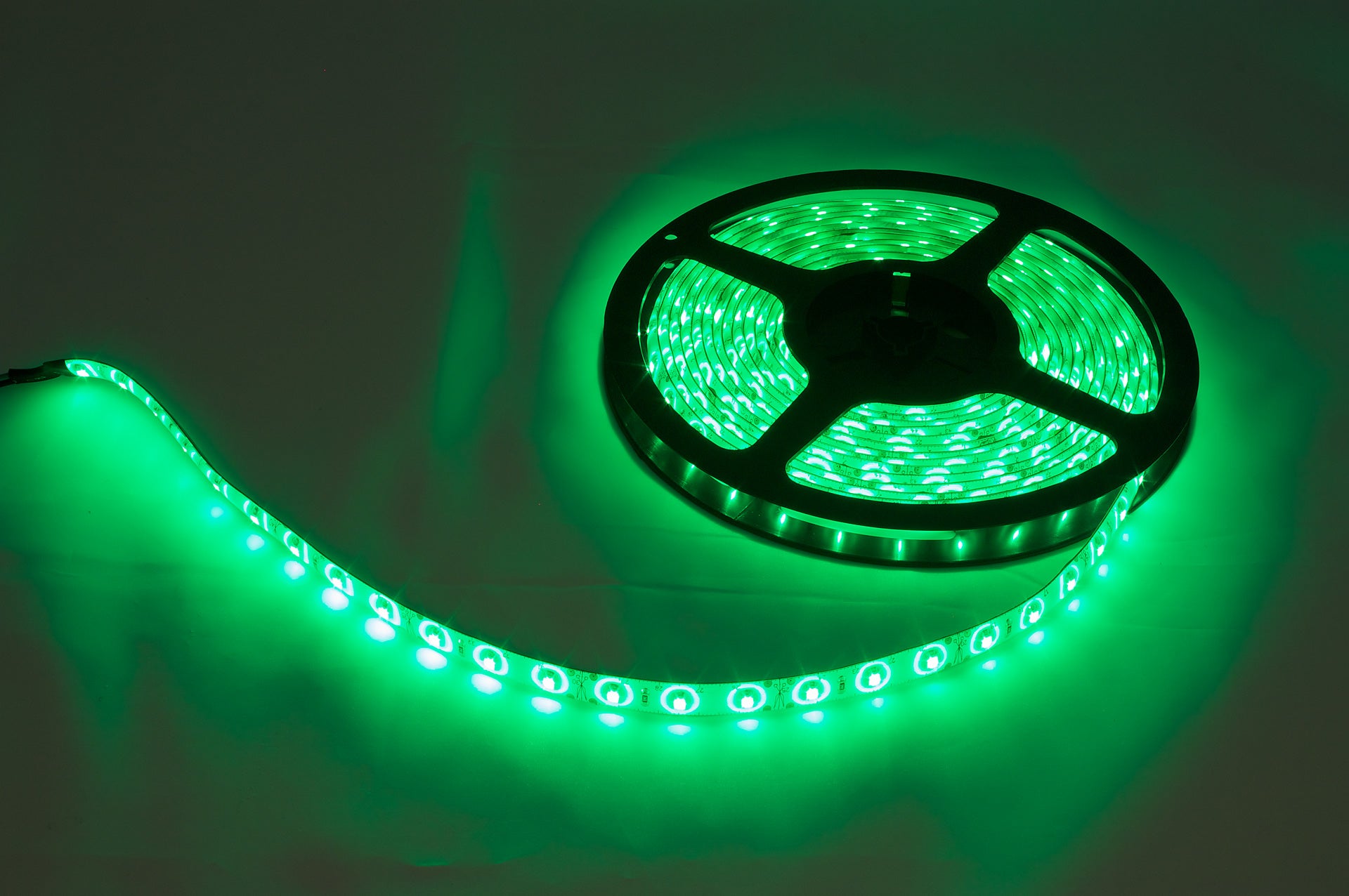 GREEN 100 lumens/ft LED Light Strip 20 LEDs/ft Outdoor Pool & Deck WaterProof 21 LED