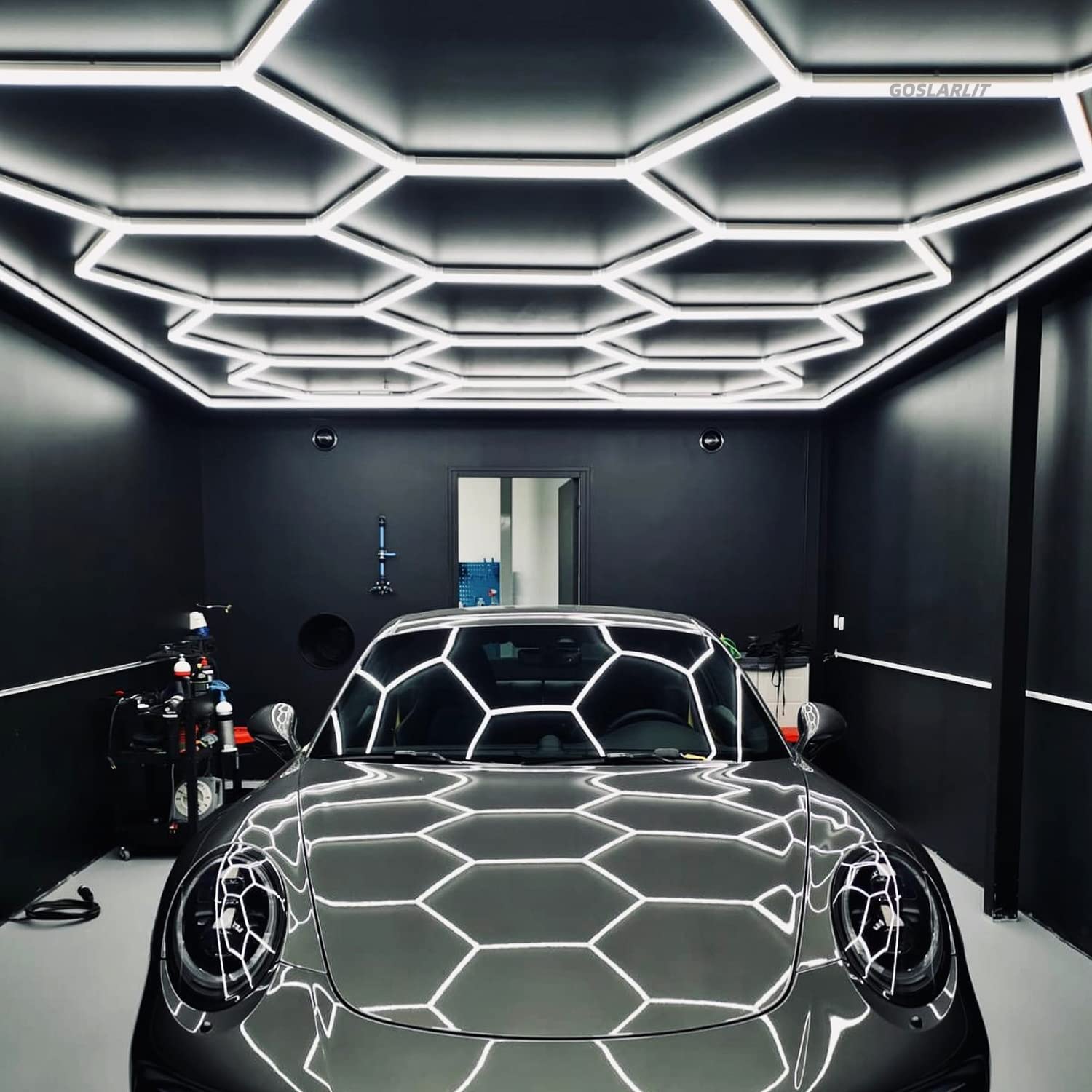 Hexagon LED Lighting Car Detail Garage Workshop Retail Light Honeycomb hexagon-led-lighting-car-detail-garage-workshop-retail-light-honeycomb