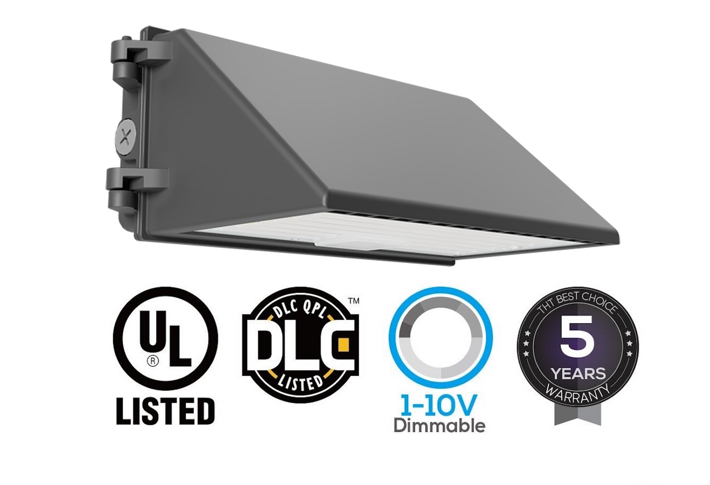 45W/60W/75W UL Listed LED Wall Pack Full Cutoff 4000K/5000K w/ Photocell (replaces 100W-250W MH)