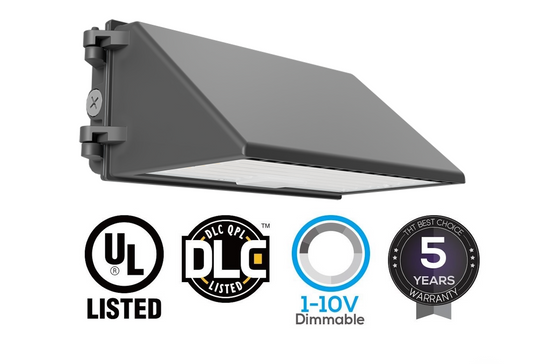 45W/60W/75W UL Listed LED Wall Pack Full Cutoff 4000K/5000K w/ Photocell (replaces 100W-250W MH)