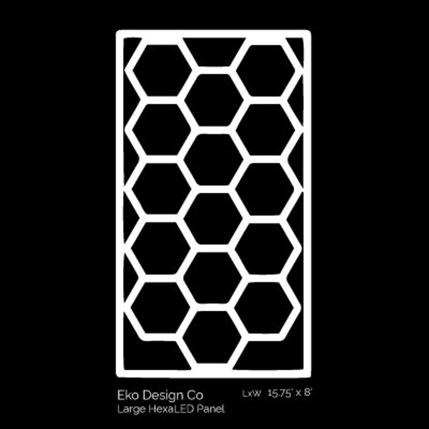 Hexagon LED Lighting Car Detail Garage Workshop Retail Light Honeycomb Hex 8x16